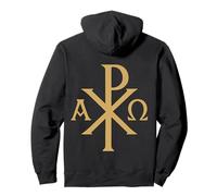 Chi Rho: Alpha Omega - Symboles chrétiennes Sweat à Capuche