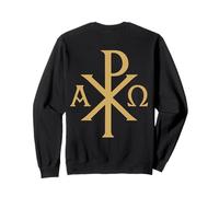 Chi Rho: Alpha Omega - Symboles chrétiennes Sweatshirt
