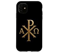 Chi Rho: Alpha Omega - Symboles chrétiens - Jésus-Christ Coque pour iPhone 11