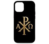 Chi Rho: Alpha Omega - Symboles chrétiens - Jésus-Christ Coque pour iPhone 12/12 Pro
