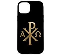 Chi Rho: Alpha Omega - Symboles chrétiens - Jésus-Christ Coque pour iPhone 15 Plus