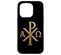 Chi Rho: Alpha Omega - Symboles chrétiens - Jésus-Christ Coque pour iPhone 15 Pro