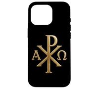 Chi Rho: Alpha Omega - Symboles chrétiens - Jésus-Christ Coque pour iPhone 16 Pro