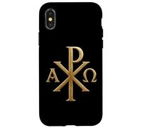 Chi Rho: Alpha Omega - Symboles chrétiens - Jésus-Christ Coque pour iPhone X/XS