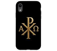 Chi Rho: Alpha Omega - Symboles chrétiens - Jésus-Christ Coque pour iPhone XR