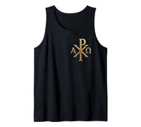 Chi Rho: Alpha Omega - Symboles chrétiens - Jésus-Christ Débardeur