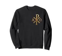 Chi Rho: Alpha Omega - Symboles chrétiens - Jésus-Christ Sweatshirt
