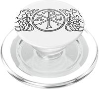 Chi-Rho Christogramme Alpha et Omega Labarum Symboles catholiques PopSockets PopGrip pour MagSafe
