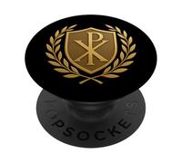 Chi Rho - Symboles catholiques chrétiens PopSockets PopGrip Adhésif