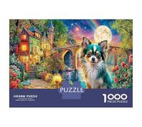 Chi Rivière pour La Maison : 1000 Pièces Puzzles en Carton Puzzles De Casse-tête Chien Pont Magiq Défi De Jeu Éducatif Et Activités Fun, Une Superbe Idée Cadeau pour Toute La Famille 52x3