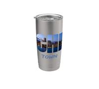 Chi-Town Windy City Chicago Skyline Art cadeau Southside Home Gobelet isotherme en acier inoxydable double paroi