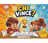 CHI VINCE?: Basta tablet e cellulari: si torna al gioco vero! Libro di giochi e sfide per 2 bambini - Perfetto per viaggi, ristorante e tempo libero