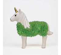 GR Gift Republic GR452177 Licorne en céramique pour la Culture de graines de chia, cresson, germes de Luzerne, Blanc