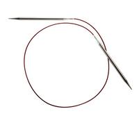 ChiaoGoo Aiguilles à tricoter circulaires en acier inoxydable Rouge 81 cm Taille US 1,5 (2,5 mm) 7032-1,5