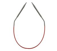 ChiaoGoo Aiguilles à tricoter circulaires rouges en acier inoxydable 30 cm Taille US 3 (3,25 mm) 6012-3