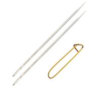 ChiaoGoo Quads Aiguilles à tricoter circulaires interchangeables en acier inoxydable [S] (utilise de petits câbles) avec support de maille 5 (13 cm) US 5 (3,75 mm)