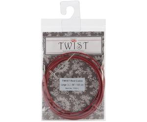 ChiaoGoo Twist RED Câble Aiguilles Interchangeables 125 cm Large L Rouge