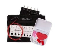 Chiaogoo Twist Red Lace Interchangeable Knitting Needle 4 Tip Set-Mini