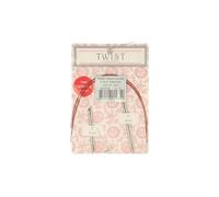 ChiaoGoo Pointes interchangeables TWIST Lace Short – Acier inoxydable 2,00 mm 5+8 cm – Argenté