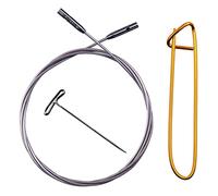 ChiaoGoo Twist Swiv360 Petit câble pivotant de 75 cm pour aiguilles à tricoter interchangeables US 2, 3, 4, 5, 6, 7, 8, avec 1 e serrage et 1 support de point Artsiga Crafts 7730-S