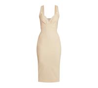 Chiara Boni, Femme, Robes, Beige, Taille: 42 FR Robe Fourreau Midi en Jersey