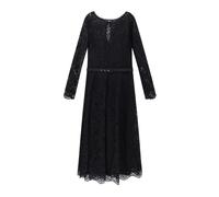Chiara Boni, Femme, Robes, Noir, Taille: 38 FR Robe noire à col bateau Fabriquée en Italie