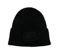Chiara Ferragni Collection - Bonnet Maxi Eyelike Brodé - Femme - Accessoires - Noir - Taille: ONE Size