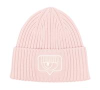 Chiara Ferragni Collection - Bonnet Maxi Eyelike Brodé - Femme - Accessoires - Rose - Taille: ONE Size