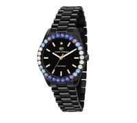 Chiara Ferragni Collection - Chiara Ferragni - Donna - R1953100502 - Montre noire totale avec zircons colorés 34mm - Femme - Accessoires - Noir - Taille: ONE Size