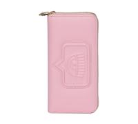 Chiara Ferragni Collection - Portefeuille Rose Eyelike à Zip - Femme - Accessoires - Rose - Taille: ONE Size