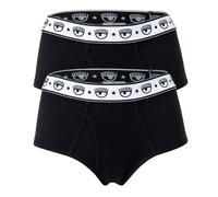 Chiara Ferragni Femmes Slip 2er Paquet - Slips,Coton Stretch,Logo Ceinture,Uni