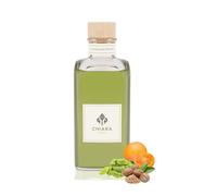 Chiara Firenze - Parfum Environnement Cradamomum 500 ml Bouteille + Bâtons - Fabriqué en Italie - Feuilles de Mandarin - Cardamomum - Bois de cèdre