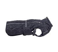 CHIARA Manteau de Haute qualité pour Petits Chiens et Chiens Moyens - Type Nelson - imperméable et doublé en Polaire pour Une Chaleur Confortable - Manteau pour Chien avec Harnais, Noir, L