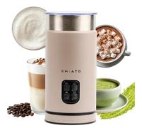 CHiATO MilkPLAY Mousseur à lait électrique et mousseur à lait 4 en 1, bouilloire à lait et chauffe-lait pour mousse froide, matcha, cacao et latte macchiato (crème)