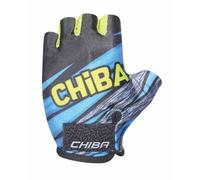 Chiba 2026 Gants de Cyclisme Courts pour Enfant Bleu/Jaune
