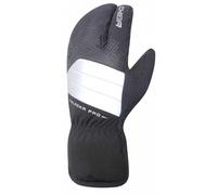 Chiba Alaska Pro Gants de cyclisme d'hiver longs noir/argent 2025 : taille : L (9)