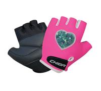 Chiba Cool Kids 2020 Gants de Cyclisme pour Enfant Rose Court