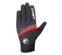 Chiba Downhill Youth 2026 Gants de Cyclisme Longs pour Enfant Noir/Rouge