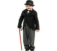 chiber - Déguisement Petit Charlot Deluxe pour Enfants (5 Ans)