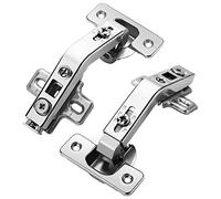 Chibery 2 Pack 1 Pairs 135° Lazy Susan Hinge, Full Overlay Concealed for Corner Kitchen Cabinet Replacement Hardware, Cupboard Folded, Folden Door