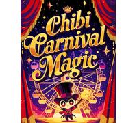 Chibi Carnival Magic: Cute Performers and Whimsical Ferris Wheels: A Kawaii Circus Coloring Book for Kids and Adults Featuring Adorable Magicians, Vintage Carnival Rides, and Fun Fairground Scenes