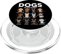 Chibi Dogs Cute Animals World Education Dog Lover PopSockets PopGrip pour MagSafe
