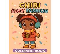 Chibi fashion coloring book: Adorable Afro-American Chibi Girls in Cozy Outfits for Relaxation & Fun