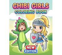 Chibi Girls Coloring Book: Over 60 Cute Anime-Style Characters For Kids Ages 6-12 And Teens - Great For Relaxation And Creativity