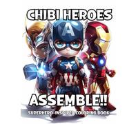 Chibi Heroes Assemble: A Superhero-Inspired Coloring Book: Adorable Superhero Adventures in Chibi Style for Coloring Fun and Creative Relaxation