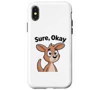 Chibi Kangourou Mascotte Bien sûr, OK Coque pour iPhone X/XS
