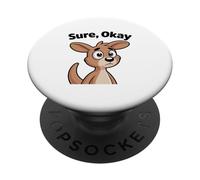 Chibi Kangourou Mascotte Bien sûr, OK PopSockets PopGrip Adhésif