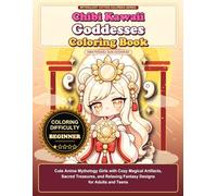 Chibi Kawaii Goddesses Coloring Book: Cute Anime Mythology Girls with Cozy Magical Artifacts, Sacred Treasures, and Relaxing Fantasy Designs for Adults and Teens
