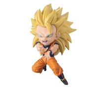 Chibi Masters Bandai Dragon Ball Goku SS3 Figurine | Mini jouet à collectionner avec boîte à fenêtre basée sur Dragon Ball Manga et Anime | Excellent cadeau