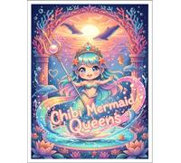 Chibi Mermaid Queens: Dance of the Eternal Tide: Chibi Mermaid Coloring Book for Adults - 50 Kawaii Underwater Coloring Pages with Eternal Tides, ... Pearl Crowns | Relaxing Fantasy Art for Teens